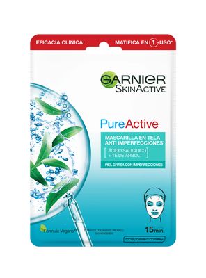 Imagen 2 del producto Mascarilla Garnier Skin Active Anti-Imperfecciones 15 g Garnier