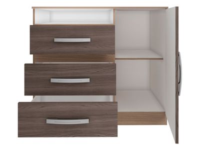 Imagen 2 del producto Cómoda Caribe 3 Cajones + 1 Puerta