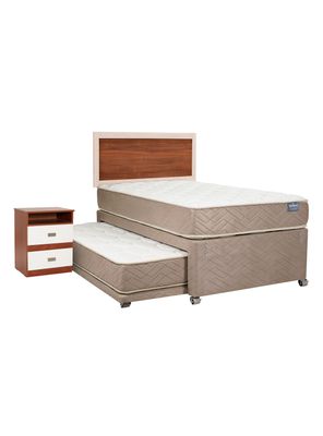 Diván Cama Bamboo 1.5 Plazas + Set Alicante