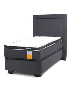 Cama Americana Funcional 1 Plaza + Respaldo + Topper