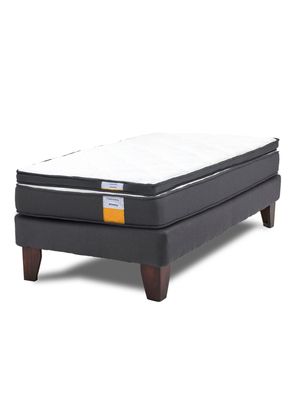 Cama Europea Funcional 1 Plaza + Topper