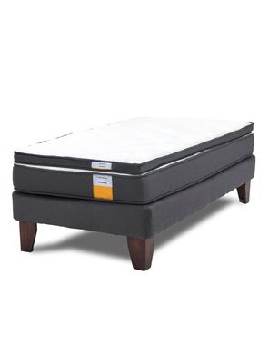 Cama Europea Funcional 1 Plaza Plus + Topper
