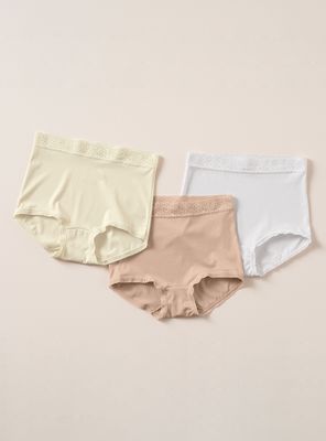 Pack 3 Calzón Clásico Liso Tiro Alto