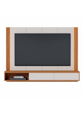 Centro de Entretenimiento Loa 75"" Off White Matte/Freijó