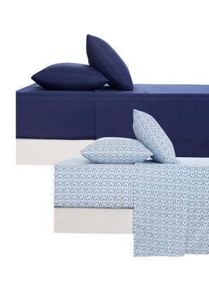 Juego 2 Sábanas 2 Plazas Microfibra Mix y Match