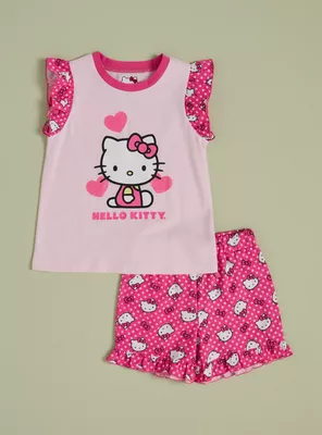 Pijama Estampado Hello Kitty con Vuelos