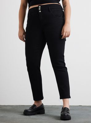 Jeans Pretina Alta 3 Botones 01