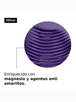 Imagen 2 del producto Shampoo Matizador Cabellos Rubios-Grises Silver Serie Expert 500 ml
