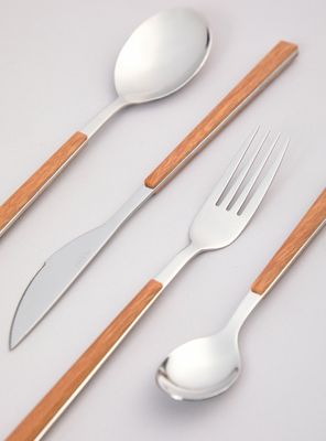 Imagen 2 del producto Set de Cubiertos 24 Piezas Madera