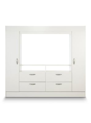 Clóset 2 Puertas 4 Cajones Baker Blanco