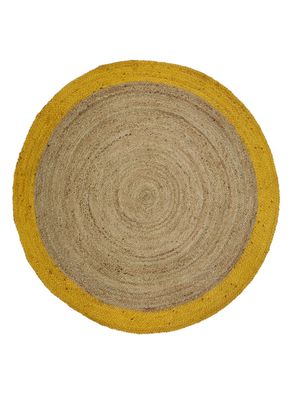 Alfombra Jute Redonda Cancun 150x150 cm Mostaza