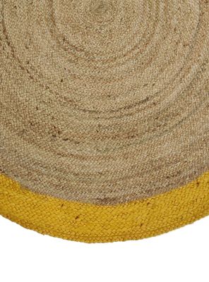Imagen 2 del producto Alfombra Jute Redonda Cancun 150x150 cm Mostaza