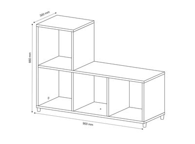 Imagen 2 del producto Repisa Tecnomobili Modular 4 Cubos