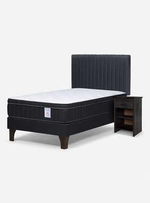Imagen 1 del producto Cama Europea 1.5 Plazas New Style 6 Plus + Set Lucio