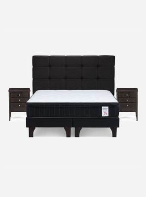 Imagen 2 del producto Cama Europea 2 Plazas New Style 6 Plus + Set Issey