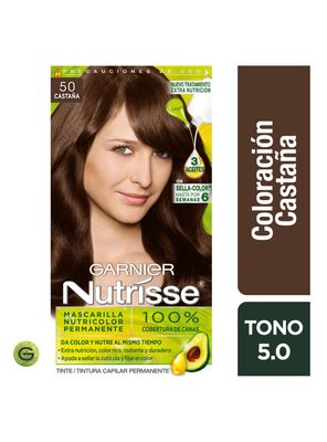 Imagen 2 del producto Tintura Garnier Nutrisse Cabello 50 Castaña