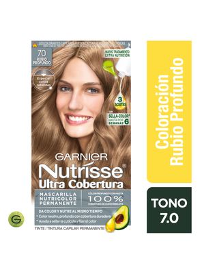 Imagen 2 del producto Tintura Garnier Nutrisse Ultra Cobertura 70 Rubio Profundo