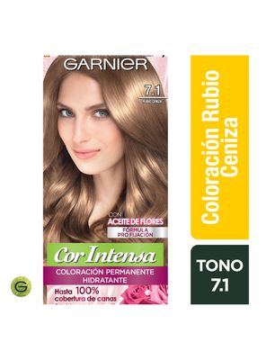 Imagen 2 del producto Tintura Cor Intensa Cabello Intensa 7.1 Rubio Ceniza Garnier Nutrisse