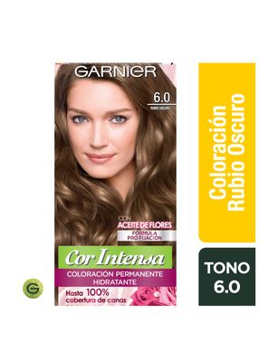 Tintura Cor Intensa Coloración 6.0 Rubio Oscuro Garnier