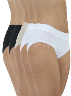 Pack 5 Hikini Algodón Tiro alto