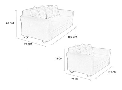 Imagen 2 del producto Juego de Living Olimpo 5C