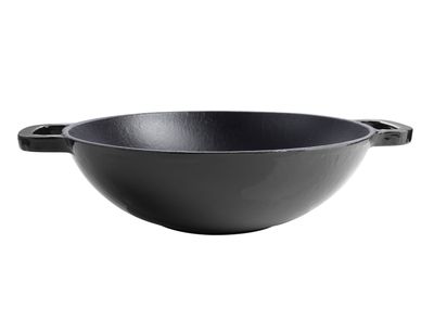 Wok Ferro 30 cm  Negro Magefesa