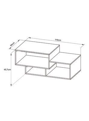 Imagen 2 del producto Mesa Tecnomobili de Centro Cubos Asimétrica