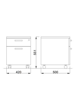 Imagen 2 del producto Cajonera Basflex Móvil Kardex