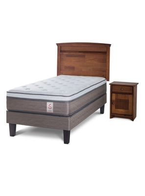 Cama Europea New Style 6 1.5 Plazas + Set Veneto