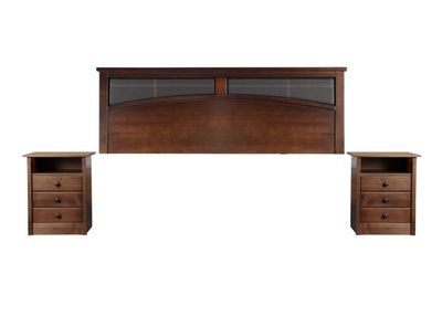 Set Muebles Dormitorio Castell: Respaldo  2 Plazas  + Veladores