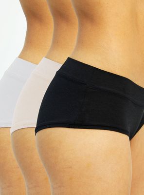 Pack 3 Pantaleta Algodón Orgánico y Bamboo