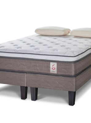 Imagen 2 del producto Cama Europea New Style 6 2 Plazas Base Dividida + Almohadas Memory Max