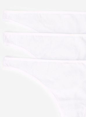 Imagen 2 del producto Pack 3 CalzonesTanga Algodón Blanco My Essentials