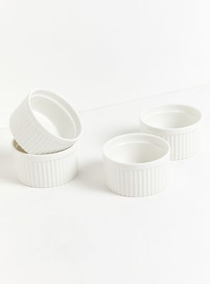 Set 4 Ramekines Blanco 10 cm