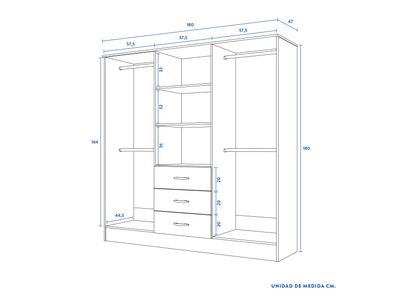 Imagen 2 del producto Clóset Maipo 6P 3C Cerezo