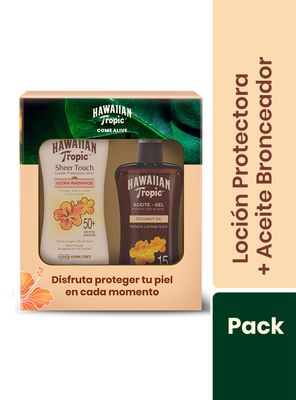 Pack Hawaiian Tropic S.TouchF50 Aceite F15