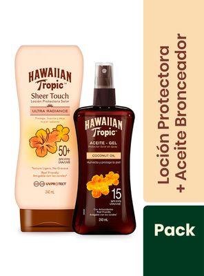 Imagen 2 del producto Pack Hawaiian Tropic S.TouchF50 Aceite F15