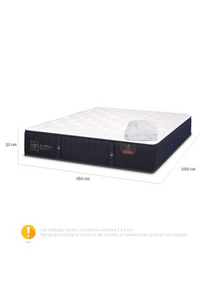 Imagen 2 del producto Colchón Premium 1.80 x 2 Mts + Cubrecolchón