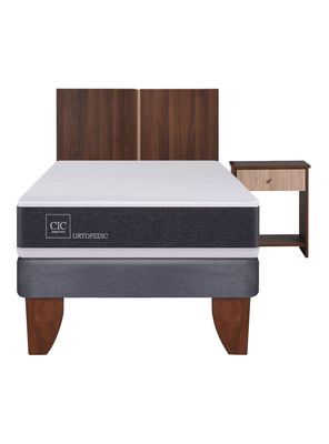 Imagen 2 del producto Cama Europea New Ortopedic 1 Plaza + Set Muebles Stylo