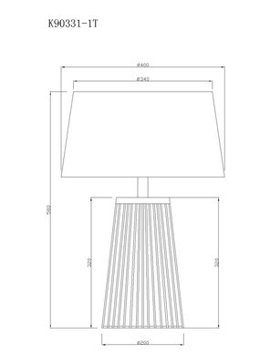 Imagen 2 del producto Pantalla Lámpara Sobremesa Jaula