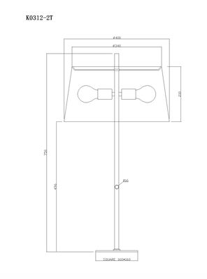 Imagen 2 del producto Pantalla de Lámpara Sobremesa Argus