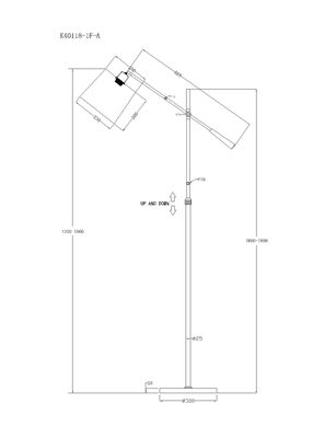 Imagen 2 del producto Pantalla Lámpara Pie Beta