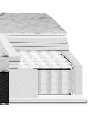 Imagen 2 del producto Cama Europea Everest 2 Plazas Base Dividida + Set Muebles Mallorca