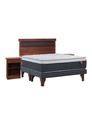 Cama Europea Everest King + Set Muebles Mallorca