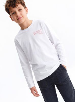 Polera Básica Estampado Juvenil Espalda