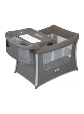 Cuna Corral Con Mudador Pack & Play Illusion Níquel Joie