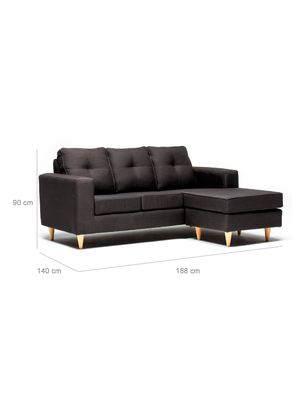 Imagen 2 del producto Seccional Infinity 3 Cuerpos Tela Lino