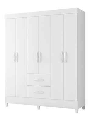 Imagen 1 del producto Clóset White 6 Puertas 2 Cajones