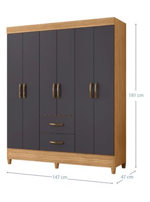 Imagen 2 del producto Clóset Graphite 6 Puertas 2 Cajones