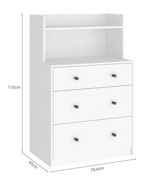 Imagen 2 del producto Cómoda Blanc 3 Cajones